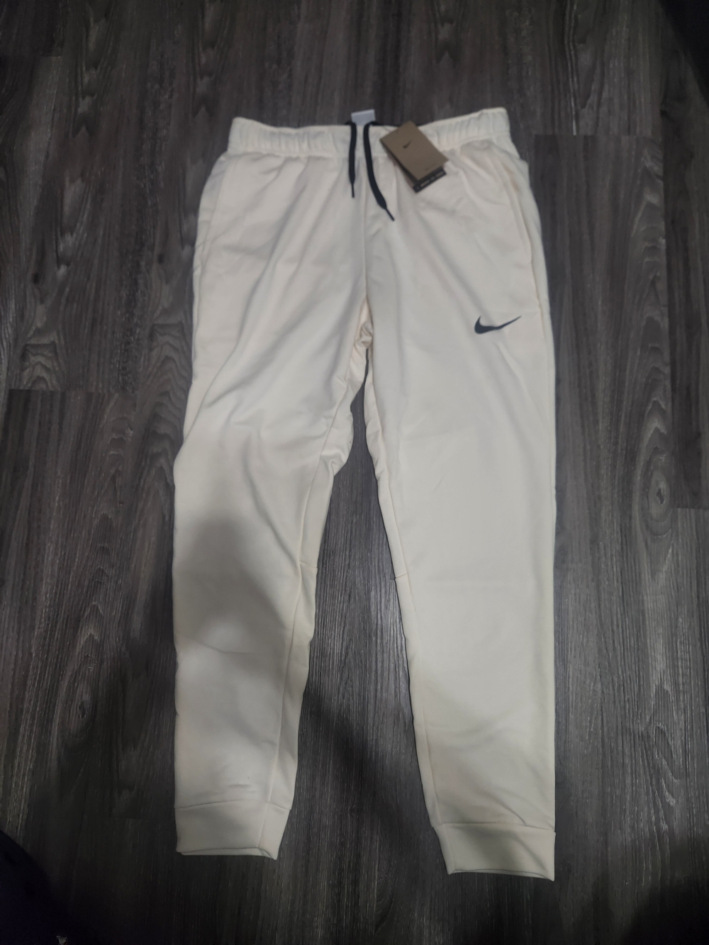 Nike Men Cream Dri-FIT Jogger Pants